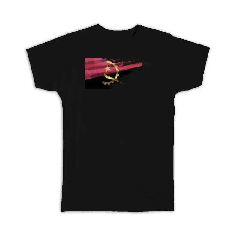 

Angola Flag Modern Country Expat T shirt