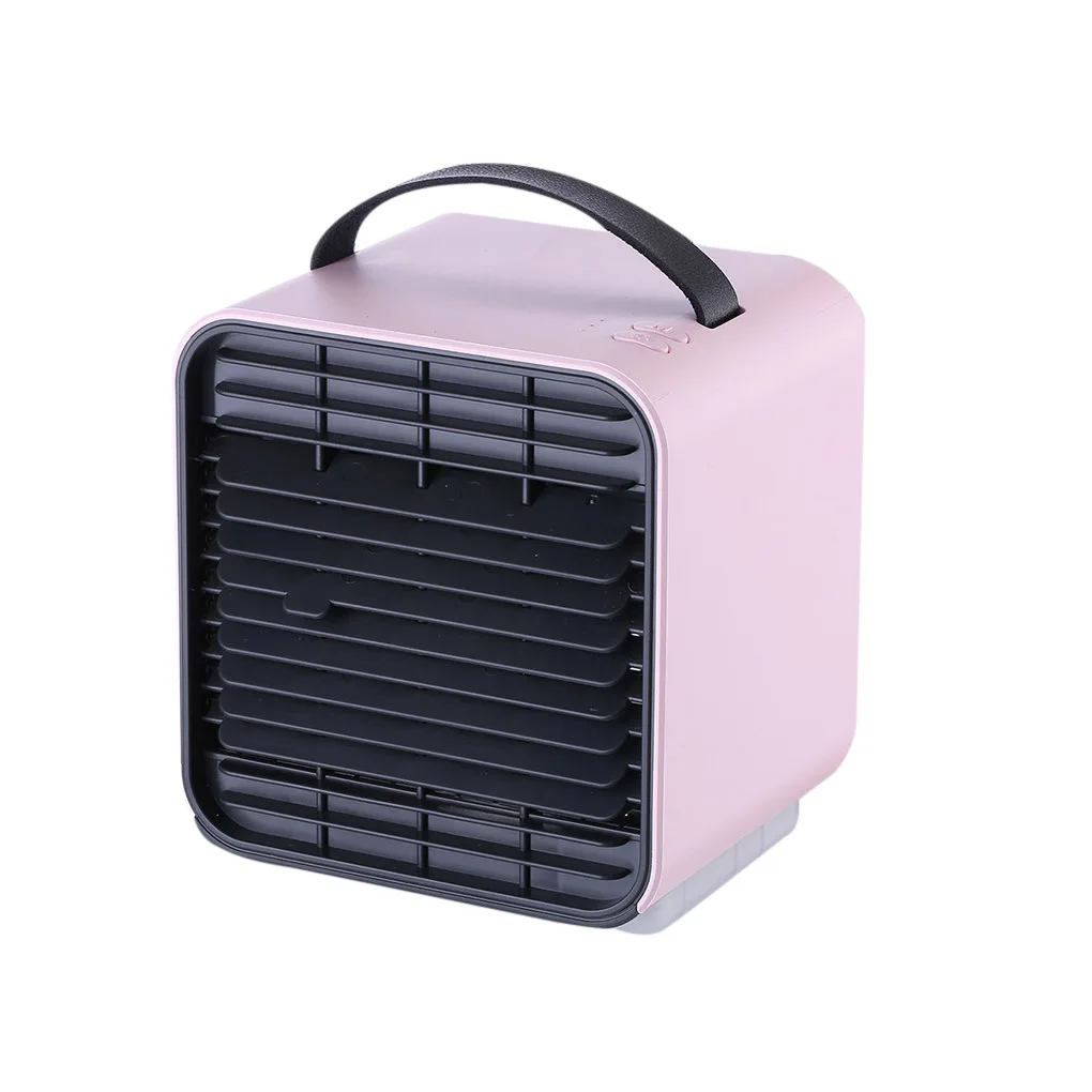 

Mini Air Cooling Fan Portable Desktop USB Powered Rechargeable Negative Ion Mini Electric Fan, White