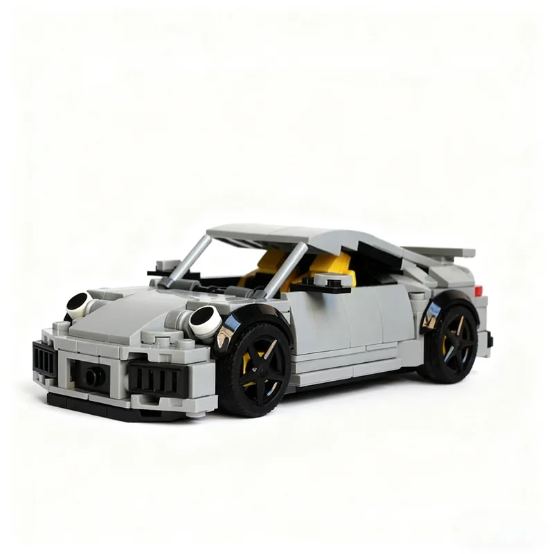 330 stücke MOC Porscheed Turbo S City Champions Super Auto Modell Bausteine Architektur Spielzeug Weihnachten Geschenke Ziegel Kinder