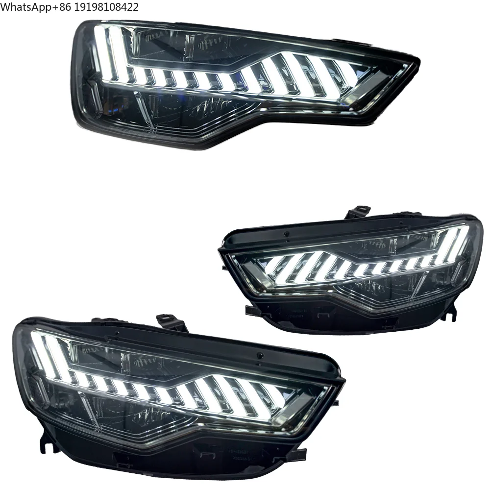 

New 12V for Audi A6 A6L Headlights Assembly 2012-2015 Modified LED DRL 6000K Plug & Play Car Accessories