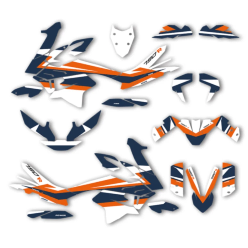 

DSMTECH Motorcycle Graphics For KTM 2019 2020 2021 2022 ADV790 19-22 ADV790 ADV-R Decal Stickers Kits 005