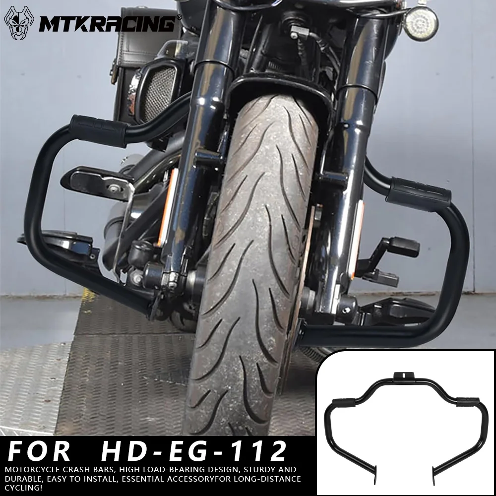 

MTKRACING Motorcycle Accessory Bumper Engine Guard Crash Bar Body Frame Protector For Harley HD-EG-112