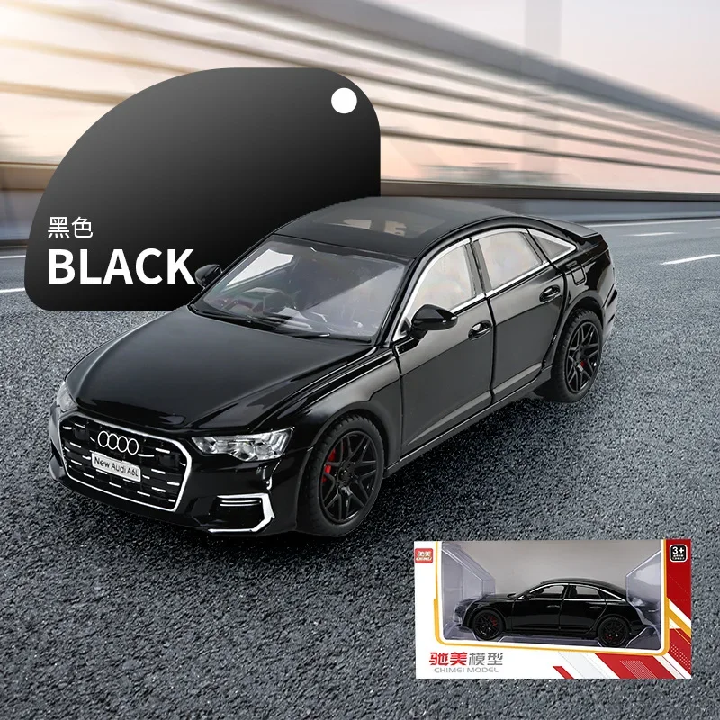 1:24 Audi A6 Modello di auto in lega Fonde sotto pressione Modello di auto giocattolo in metallo Alta simulazione Collezione di suoni e luci