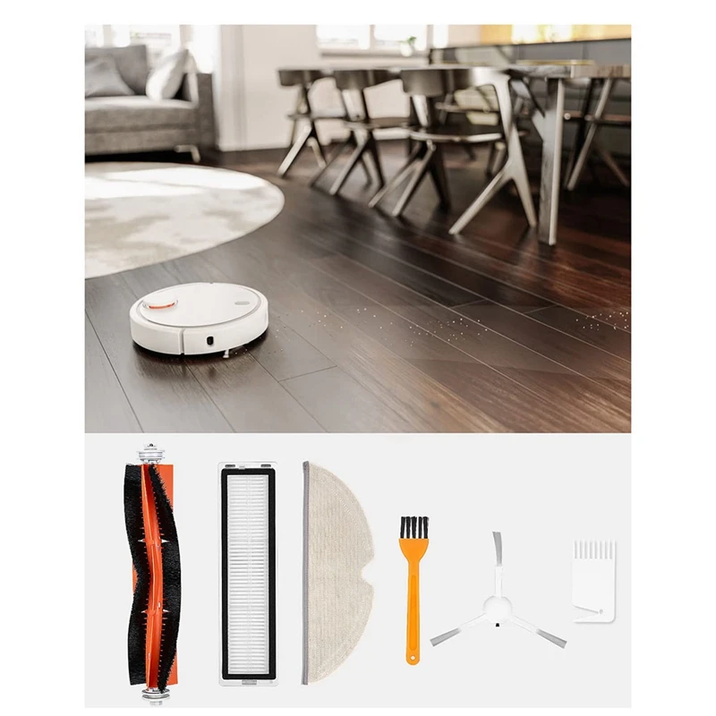 قطع غيار فرشاة رئيسية فرشاة جانبية فلتر HEPA لـ Dreame D9 D9 Max D9 Pro L10 Pro ملحقات المكنسة الكهربائية