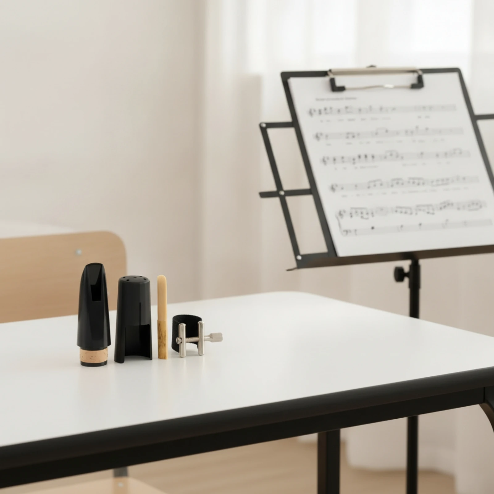Clarinet Mouthpiece Kit Beginner Clarinet Mouthpiece with Ligature Standard Lightweight for Clarinetists, Music Lessons