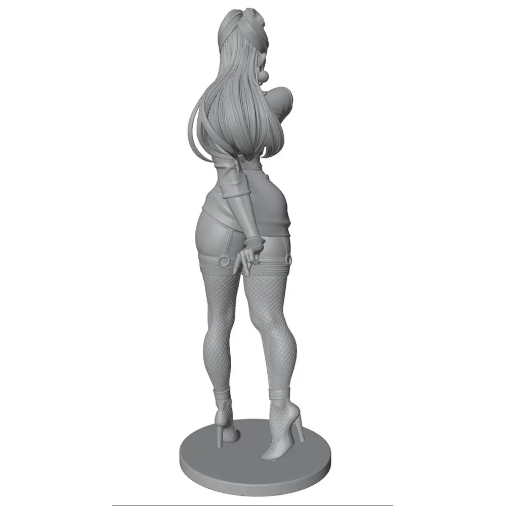 1/24/12/6 Desk ornament,Attractive young girl resin model kit GK miniature 3D printed gray model doll DIY doll model Uncolored