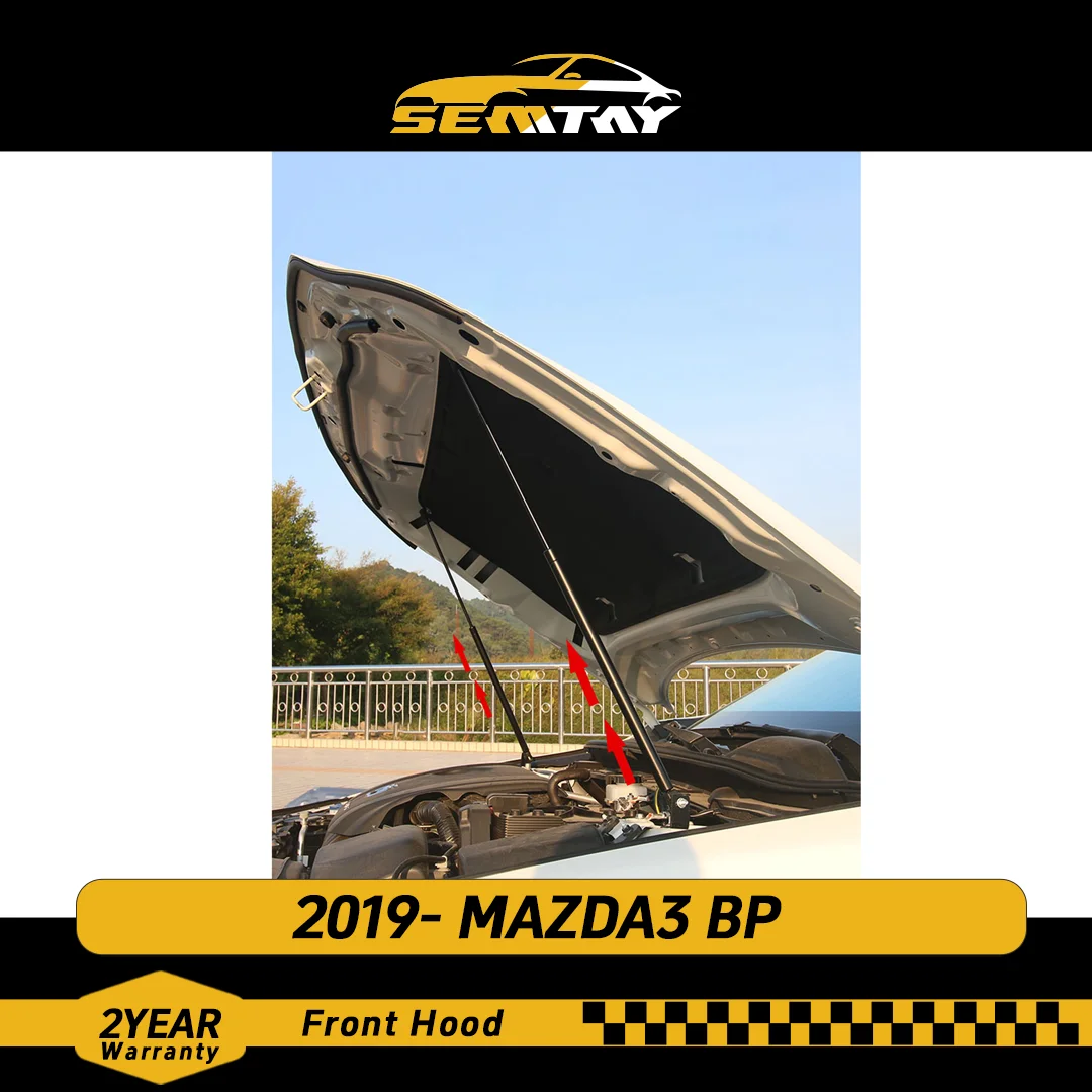 

Стойки капота SEMTAY для MAZDA3 BP 2019-Опора подъема капота Пружинные амортизаторы Амортизаторы Совместимые автозапчасти