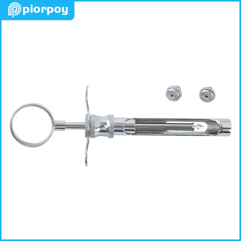 PIORPOY 1 Pc Dental Instrument Syringe With Head Stainless Steel Dentistry Tools Anesthesia Aspirating Syringe Teeth Oral Care