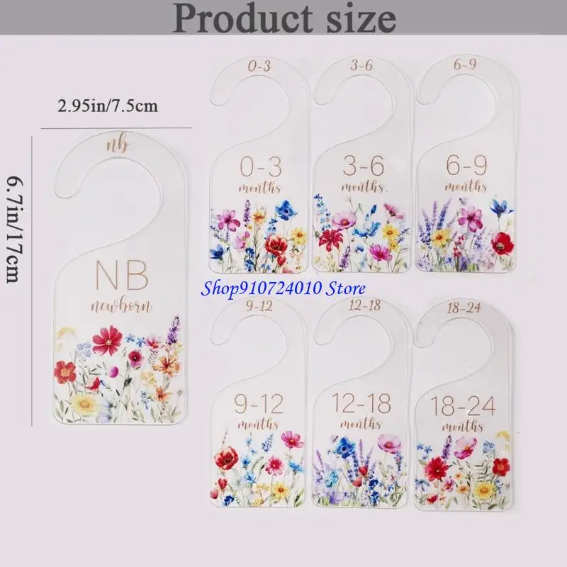 77HD 7 قطع من ملابس الأطفال الأكريليك، علامات المرحلة للتصوير الفوتوغرافي الآمن لتذكارات ذاكرة الأطفال حديثي الولادة #6