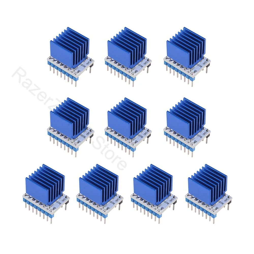 

10 pcs 3D Printer TMC2208 V1.2 Stepper Motor Driver with Heat Sink for 3D Printer Controller Mother Boards Reprap Ramps1.4