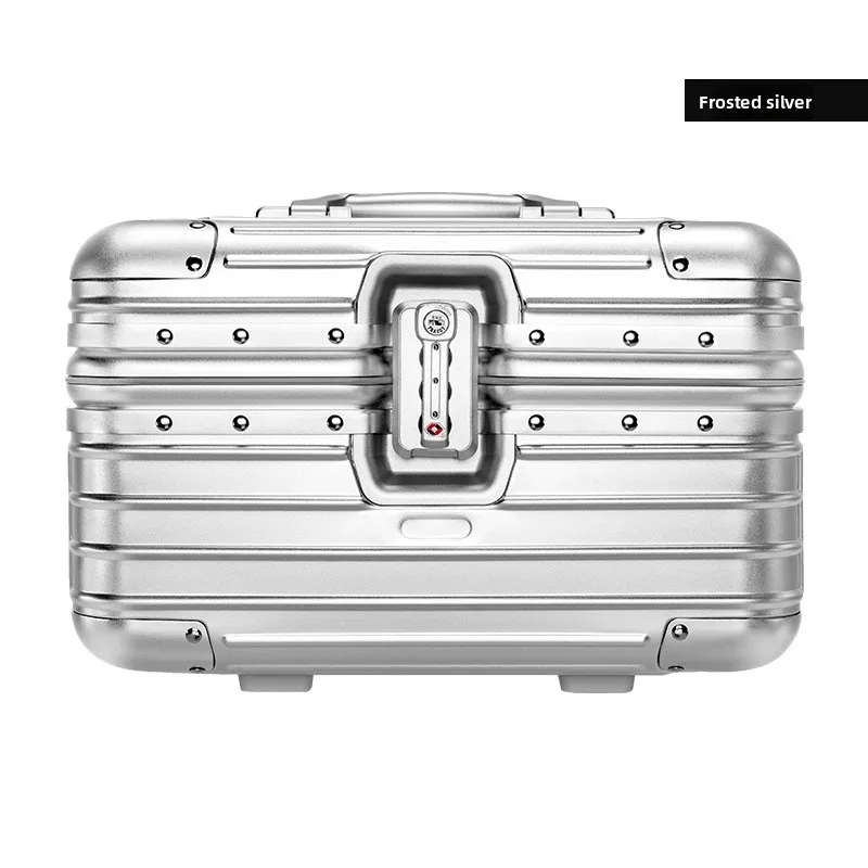 

Metal aluminum magnesium alloy cosmetic case suitcase luggage beauty case large capacity toolbox