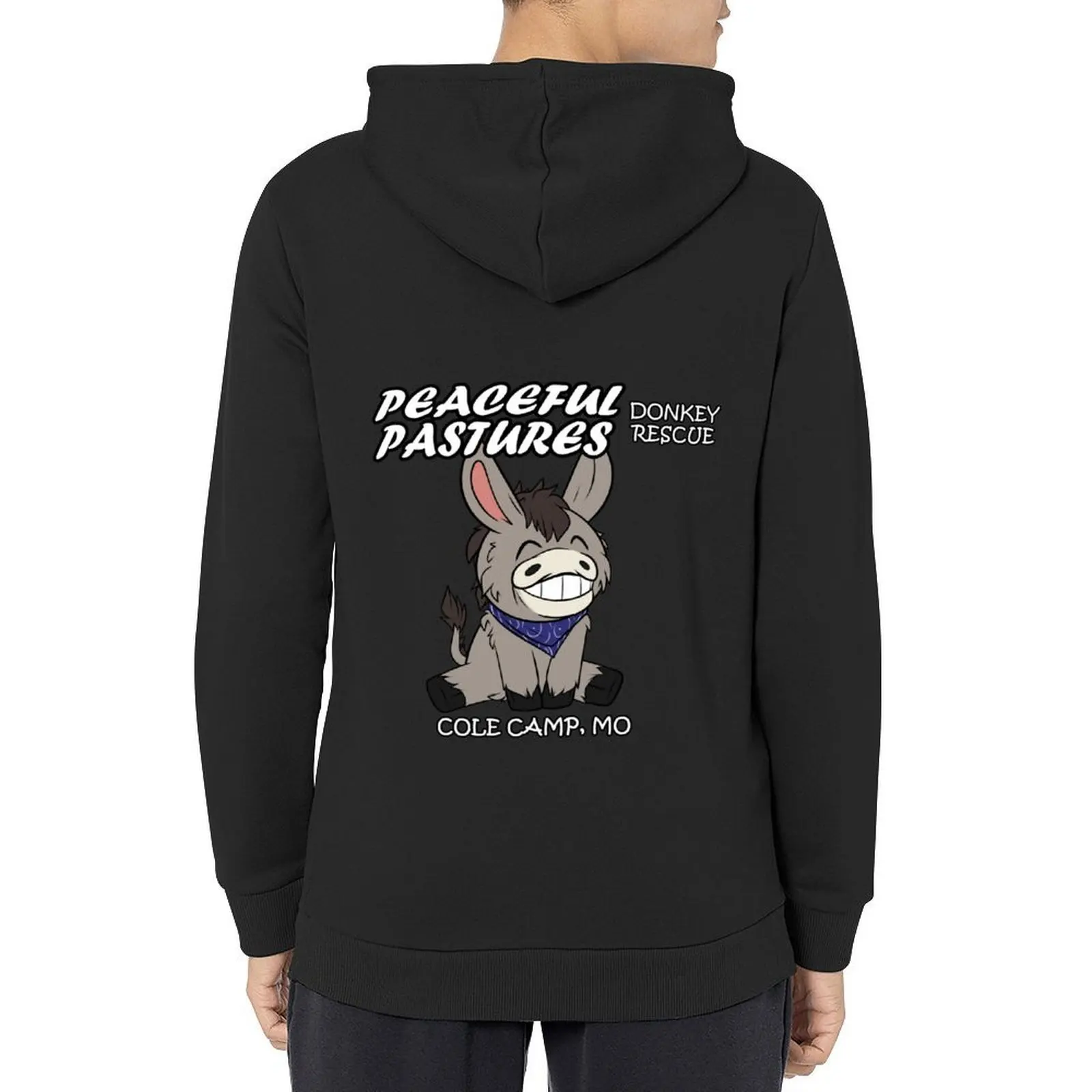 

Peaceful Pastures Donkey Rescue Donkey Logo Hoodie men wear men's sweat-shirt male clothes hoodie men