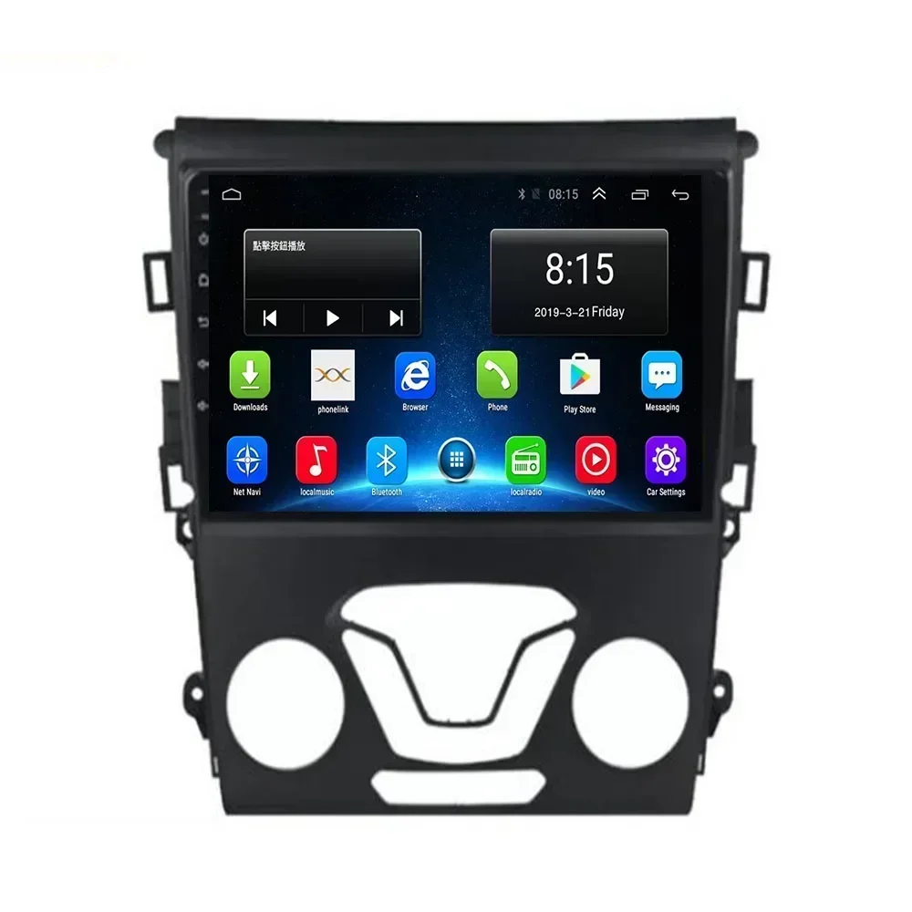 Radio mobil Android 13.0 untuk Ford Mondeo 5 2014-pemutar Multimedia DSP Carplay GPS Navigaion kamera otomatis Stereo DVD 2 din