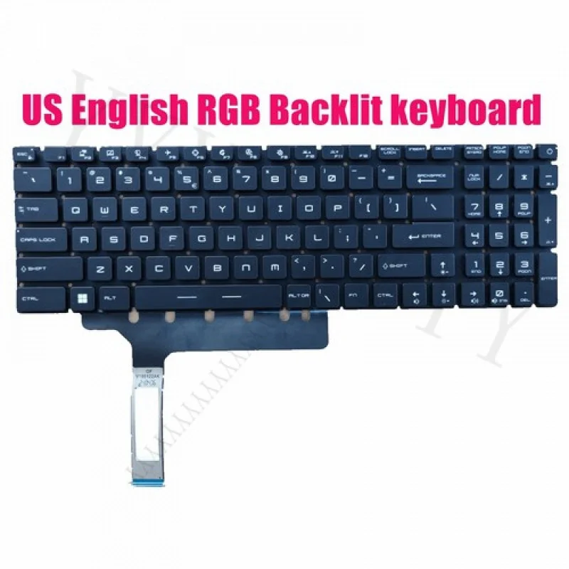 

QUS RGB Backlit keyboard for MSI Raider GE76 12UGS/12UHS/12UH(MS-17K4)