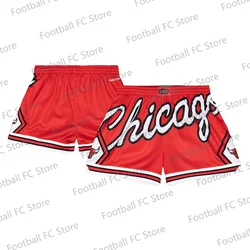 Vintage Classics Bulls Basketball Shorts Casual Layer Quick Drying Beach Pants  Surfing Loose Summer