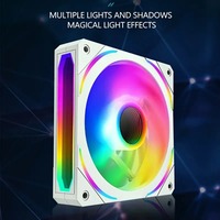 Aigo Z12 Computer Case Fan Reverse Ventoinha PC 120mm Rgb Fan Cooler 4pin PWM CPU Cooling Fan 3pin5v Argb 12cm Ventilador