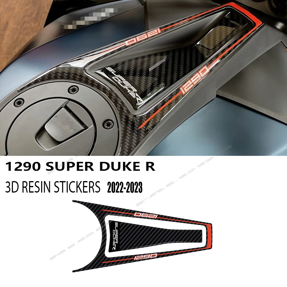 Super Duke R 1290 Accessories 3D Epoxy Resin Sticker Central Area Protection Kit for KTM 1290 R Super Duke 2022 2023