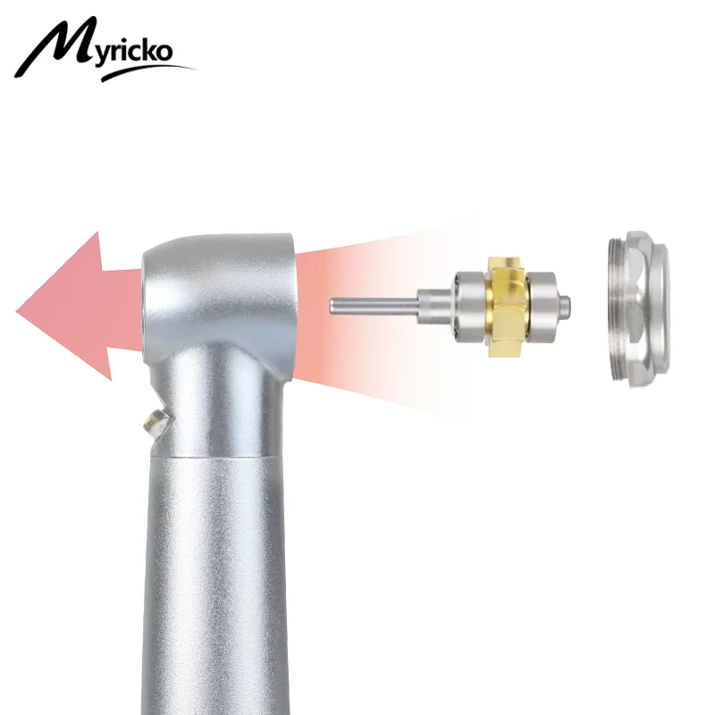 NSK Type Dental E-generator LED High Speed Turbine Handpiece Push Button Ceramic Bearing Triple Spray Dental High Speed Handpiec