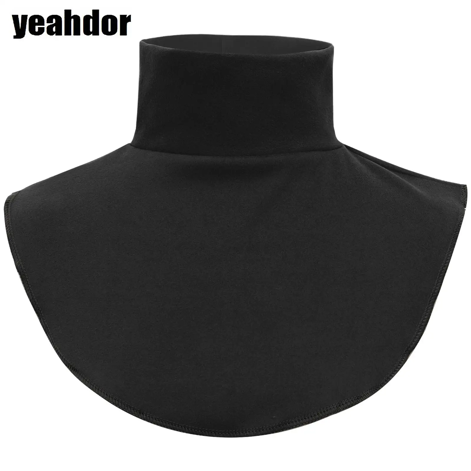 Women Turtleneck Fake Collar All-matched Solid Color Costume Accessory for Daily Matching Work Office Meeting