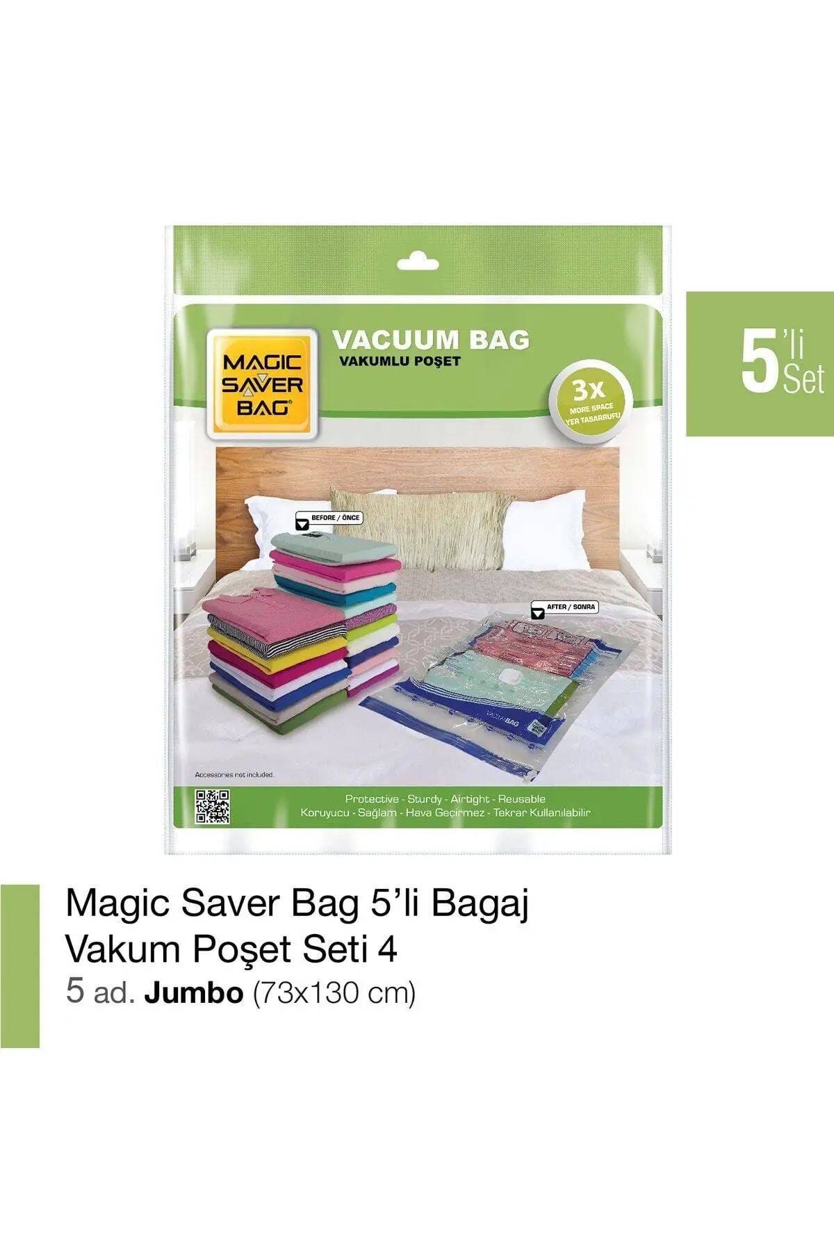 5'li Vacuum Bag Set-4 storage bag clothes wardrobe storage bag vacuum