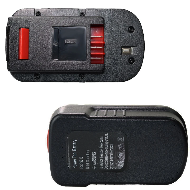 Imagem -06 - Bateria Recarregável de Ferramentas para Black & Decker 18v Hpb 6000mah Hpb18 Fs180 A1718 A18nh Bd18psk Epc18 Hp188f2b Kc1800sk Fs1800cs Novo