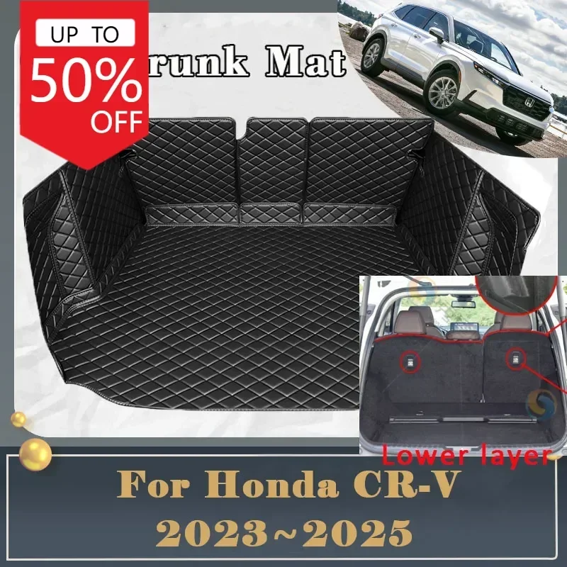 

Car Trunk Mat For Honda CR-V CRV CR V 2023 2024 2025 Dirt-resistant Fully Surrounded Trunk Mat Rear Cargo Tray Car Accessories