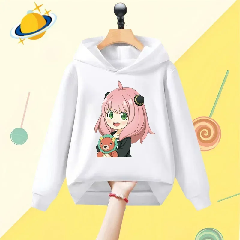 Spy X Family Anime Kids Hoodie Boys Girls Street wear sports long sleeved casual hoodie baby clothing Kawaii