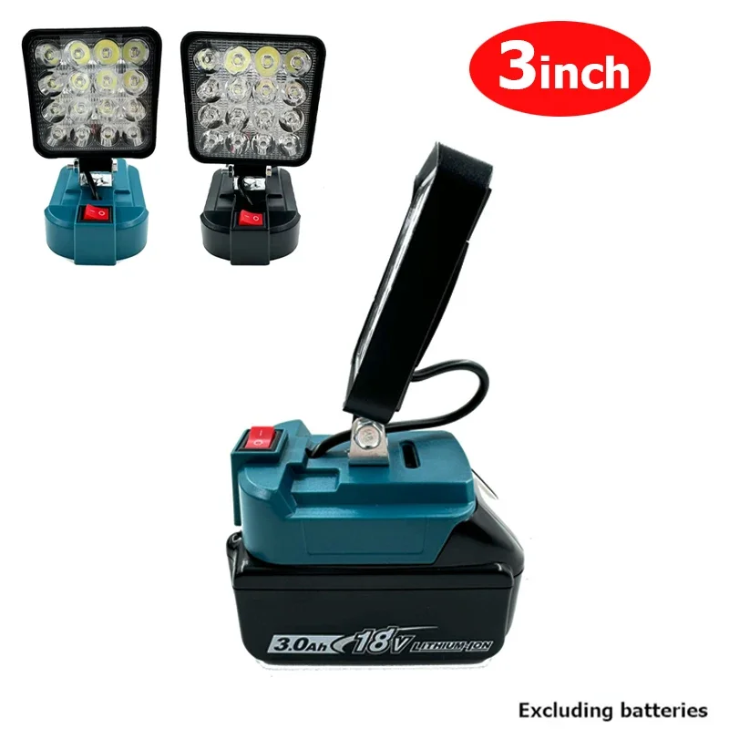 Lavoro a luce LED per batteria Makita Faretto portatile Cordless Lavoro all'aperto Pesca Strumento di emergenza portatileLight Torcia da 3 pollici