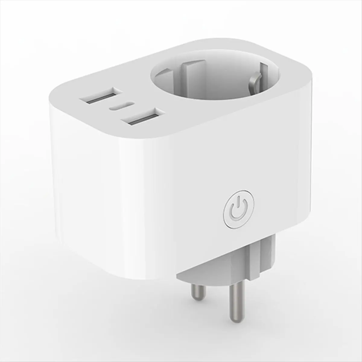 Tuya Smart Plug European German Standard Voice-Controlled Wi-Fi Socket Timer Remote Control Energy Monitor EU Plug