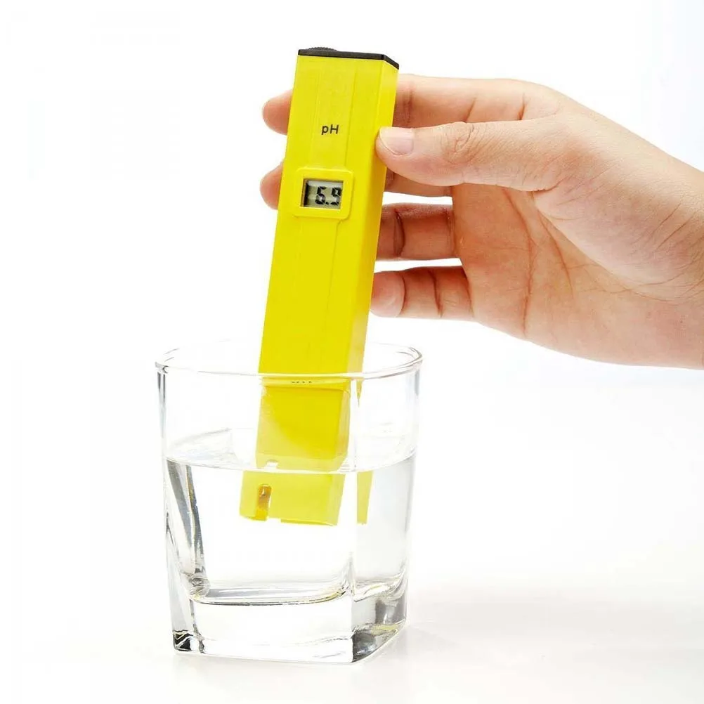 

Digital PH Meter Tester Yellow LCD Pen Accurate Durable for Pools Aquariums Wine Water Home Laboratory Testing