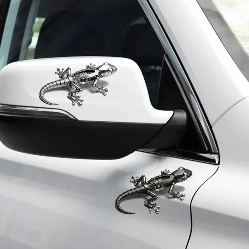 Mechanical gecko pattern; decorative stickers for car windows; waterproof vinyl stickers for motorcycles.Trunk trim stickers