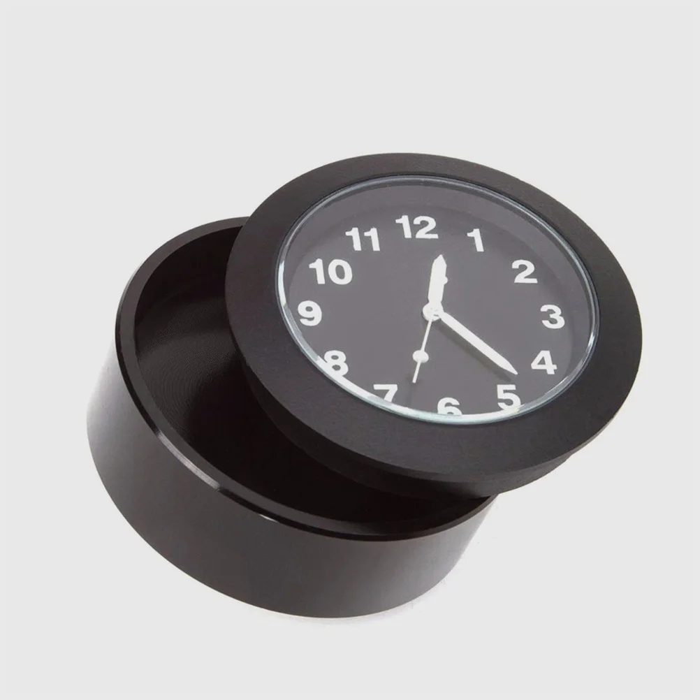 

2Pcs Mini Motorcycle Clock Handlebar Mount Digital Time Display Easy to Read Functional Stylish Design for Bike Accessories