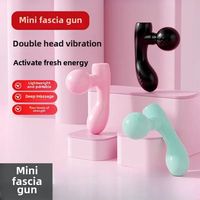 Mini Fascia Tool Vibrating Fast Rechargeable Dual Head Both Portable Muscle Relaxation Full Body Universal Massage Artifact