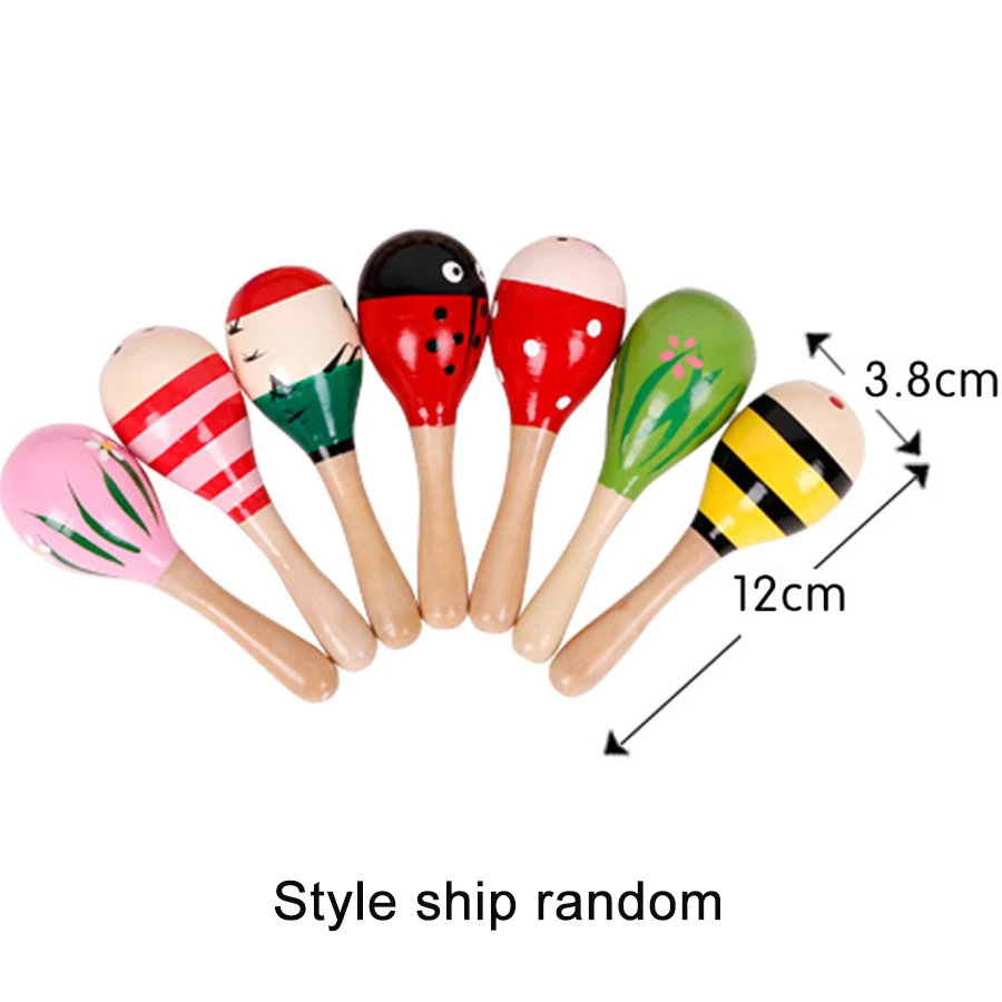 子供用木製サンドハンマー,教育玩具,楽器,ランダムカラー,2サイズ,1個