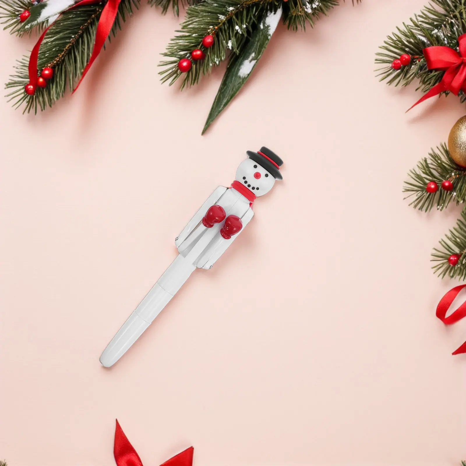 

Набор из 4 шариковых ручек «Снеговик» с забавными интерактивными выдвижными элементами, гелевые чернила, для письма, новогодний сувенир для вечеринки