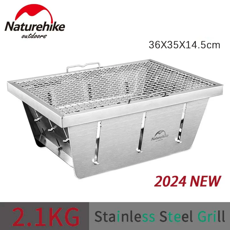 

Naturehike Outdoor IGT Folding BBQ Grill 2024 Stainless Steel Embedded Oven Portable Stove Camping Picnic Barbecue Accessories