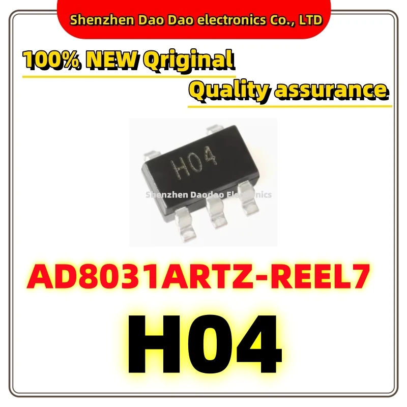 10 H04 AD8031ARTZ-REEL7 AD8031ARTZ AD8031ART AD8031 SOT-23-5 80MHz rail-to-rail amplifier IC chip IC New original