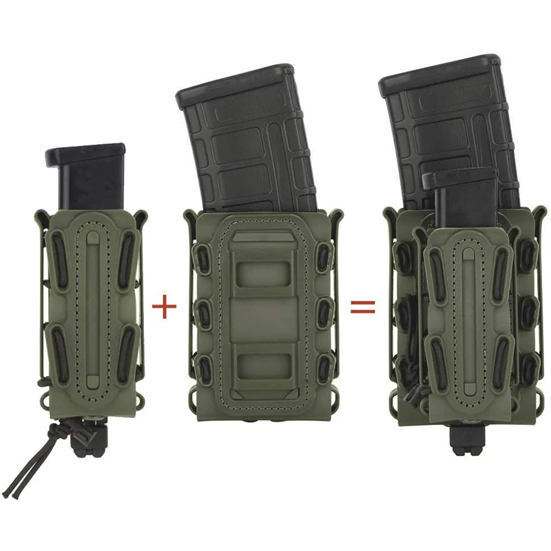 Bolsa Porta Cargadores Molle 5.56 7.62 9mm compatible AR15 M4 AK Glock - imagen 3