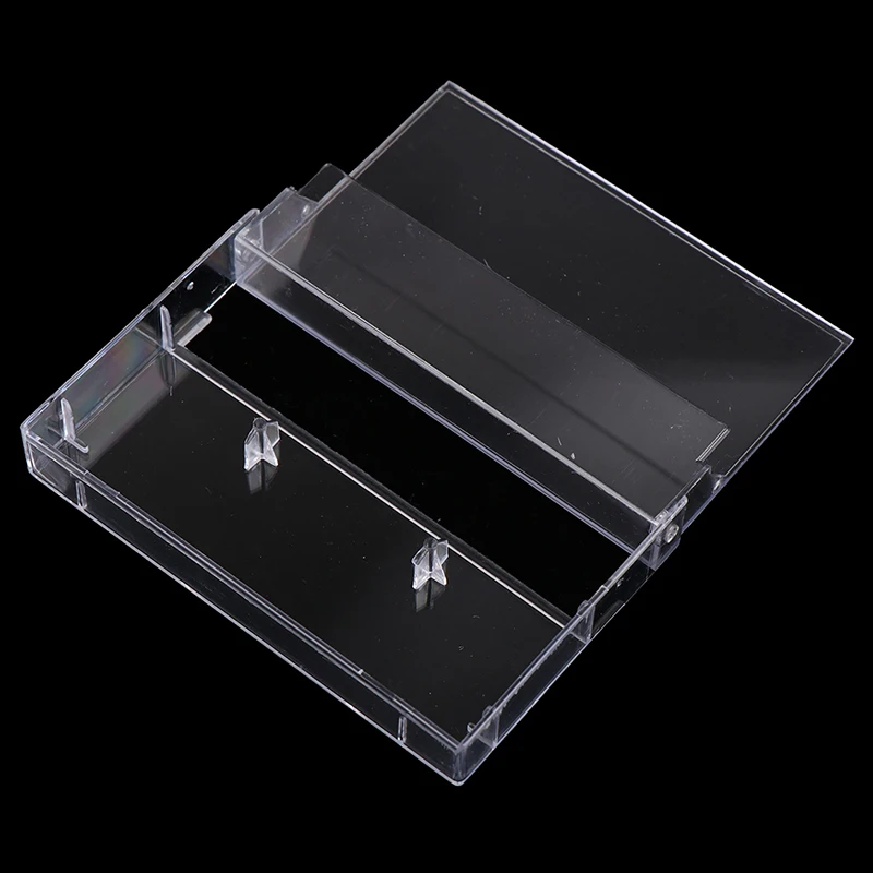 10Pcs Recording Blank Cassette Case Audio Storage Box Transparent Dustproof Box