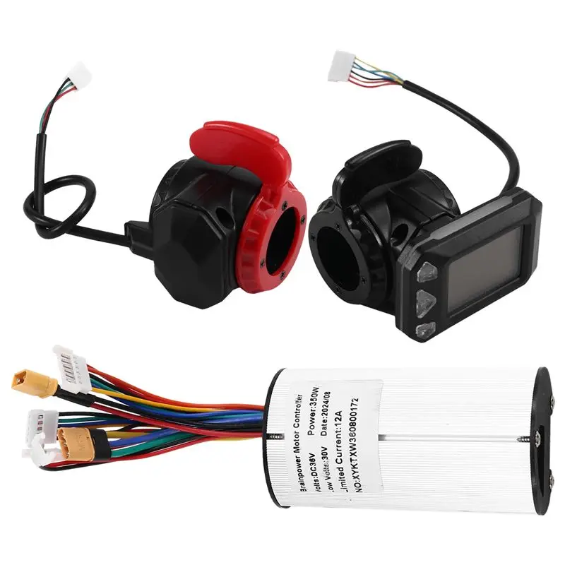 

A65P-36V 350W Folding Scooter Controller Kit Electric Scooter Brake Accelerator Throttle Set Fixed Firmly And Reliably (36V)