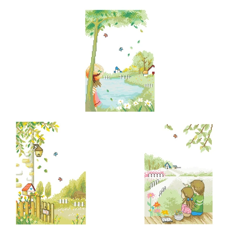 

The cross-stitch kit DIY embroidery toolkit is available as an optional printed handcrafted intersection point kit from the saga