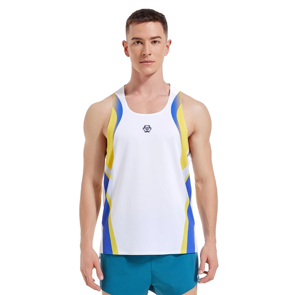 Seamless Lightweight Marathon Tank Top for Running Dry Fit Sleeveless Workout T-Shirt Fitness Singlet Male Running Clothes