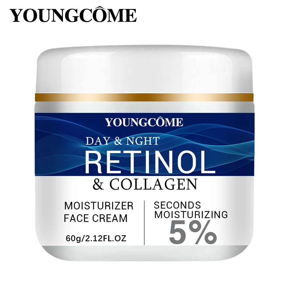 Youngcome colágeno retinol ácido hialurônico creme facial anti envelhecimento endurecimento levantamento desbotamento linhas finas clareamento hidratante