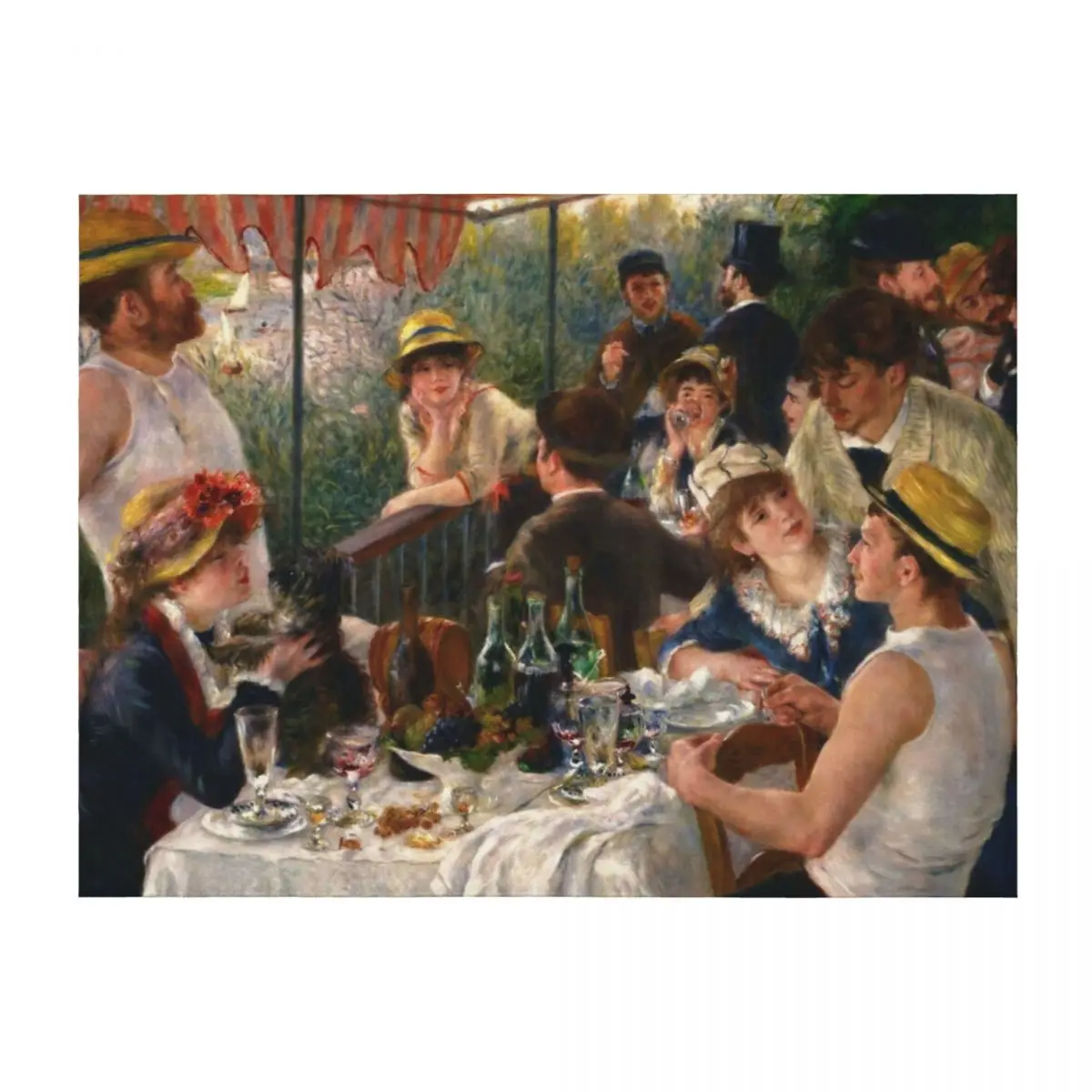 

Pierre-Auguste Renoir Luncheon of the Boating Party Throw Blanket Shaggy Personalized Gift Designers Sleeping Bag Blankets