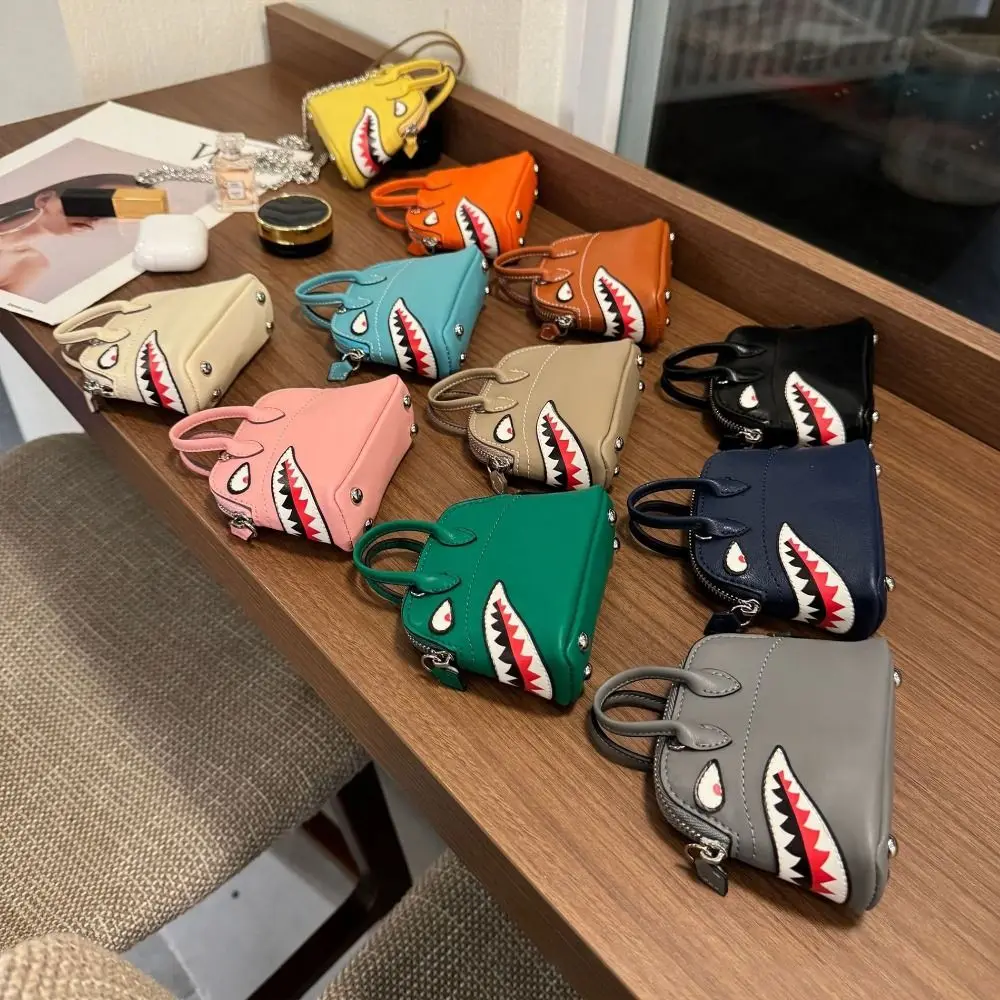 New High-End Bag Pendant Leather Mini Key Chain Accessories Lipstick Bag