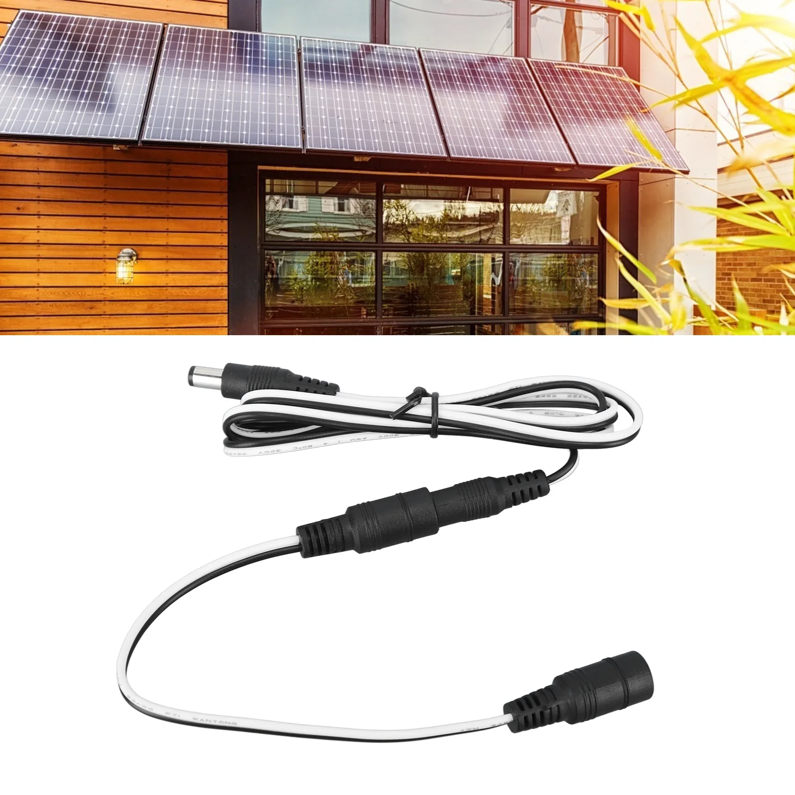 Solar Panel Extension Cable Solar Panel Power Extension Cable  Extension Cable for Solar Photovoltaic Panel LED Lights Cameras
