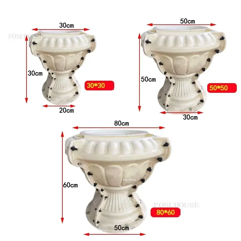 

Modern Thickened ABS Plastic Flower pot Mold Cement Mold for Garden Balcony Fencing Square Column Pier Roman Column cement Mold