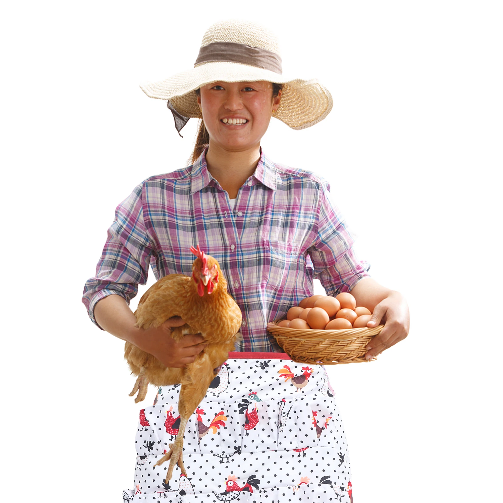 

Egg Collecting Apron Mini Gathering Cloth Hen Duck Quail Eggs Design Wear Resistant Adorable