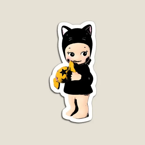 Sonny Angels Halloween Cat  Magnet  Baby Home Magnetic for Fridge Organizer Children Funny Stickers Kids Colorful Cute