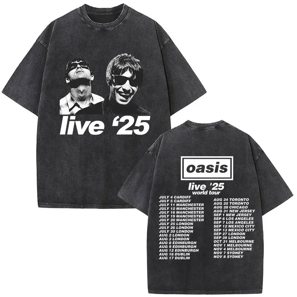 Rock Band O-Oasis Live 25 Tour Don't Look Back in Anger T Shirt